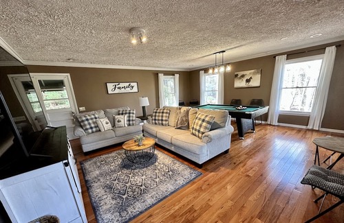Cherry Log Cabin | Mountain Retreat with River Views and Hot Tub Activities