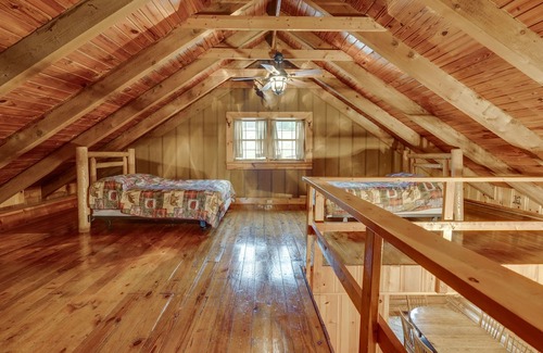 Wellston Cabin | Serene Wellston Cabin with Pond & ATV Trail Access