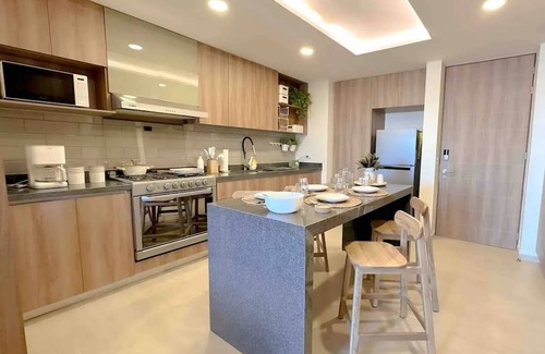El Marques Apartment | Modern Apartment in Zibatá, Querétaro with Pool & Spa