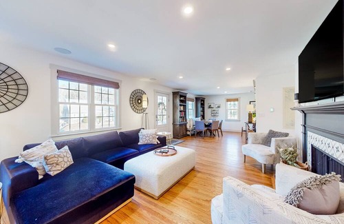 Falmouth House | Stylish Home with Firepit, Grill & Pool Near Beaches