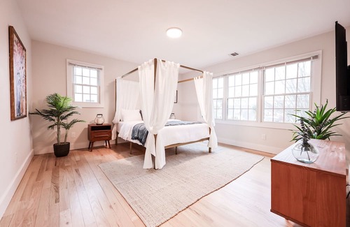 Bellport House | Elegant Bellport Pool Retreat with Convenient Amenities