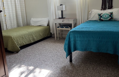 Cedaredge Apartment | Cozy Farm Stay Guest Apartment with Goats & Hot Tub