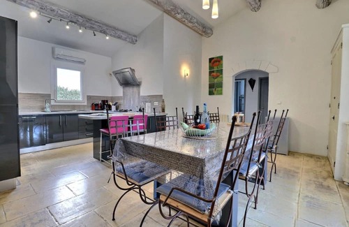 Salavas House | Villa L'opaline: Scenic Mountain Views & Family-Friendly Amenities