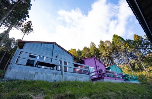 Aso RV Rental | Pet-Friendly Nakadake Cottage with Pool & Kitchen in Aso City