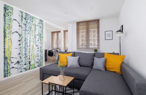 Katowice Apartment | Cozy Studio with Balcony for Remote Work in Katowice