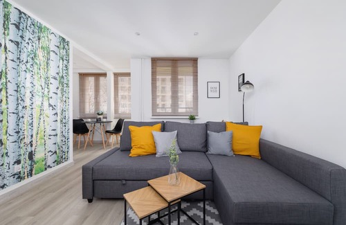 Katowice Apartment | Cozy Studio with Balcony for Remote Work in Katowice