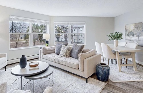 West Bloomington Condo | Balcony Haven: Family-Friendly Retreat with Unique Amenities