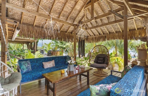 Moorea-Maiao House | Oceanfront 4BR Home with Pool in Moorea - Family Friendly