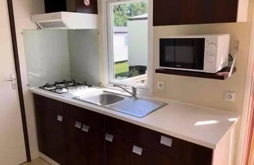 Saint-Denis-du-Payre House | Cozy Mobile Home at Camping O Beau Laurier for 5-7 Guests