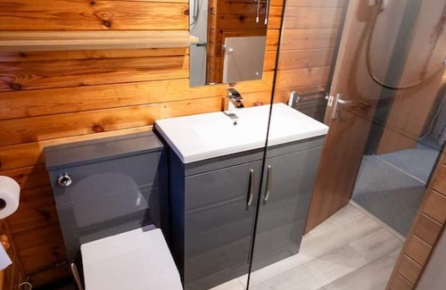Bronaber Cabin | Cozy 2 Bed Log Cabin Retreat in Scenic Snowdonia