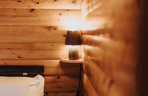 Bronaber Cabin | Cozy 2 Bed Log Cabin in Snowdonia: Pet & Child Friendly
