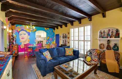 South Wrigley House | Artistic Long Beach Retreat with Ocean View & Patio!
