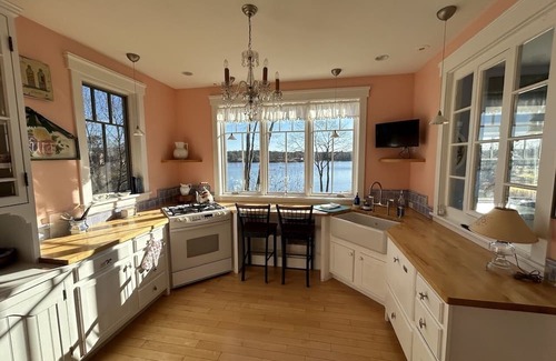 Newcastle House | Prime Harbor Side Retreat Steps from Damariscotta River