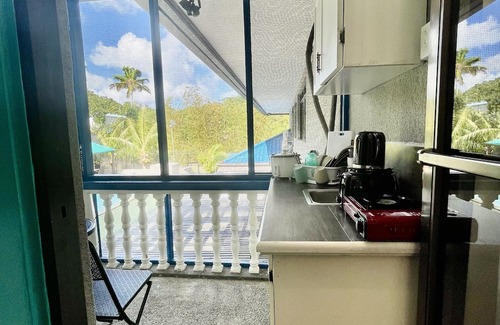 Koror Apartment | Ngermid Oasis: Cozy Studio with Kitchenette & Pool View