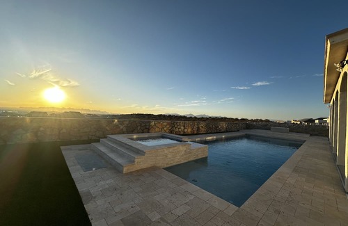 Biggs Field House | Inviting East El Paso Retreat with Pool and Scenic Views