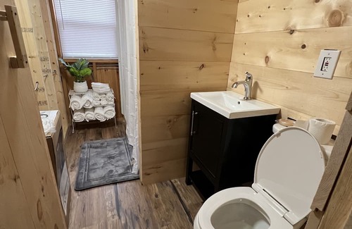 Olamon Cabin | Scenic Cabin with River Views and Family-Friendly Amenities