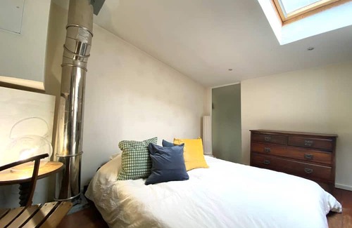Quartier de la Folie-Mericourt House | Charming Townhouse with Shared Tree-Lined Courtyard Oasis