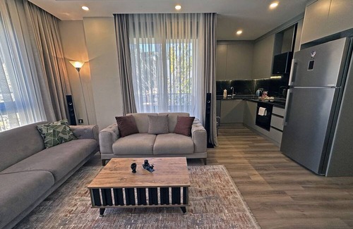 Gazipasa Apartment | Modern 1-BR Retreat: Steps from Gazipasa Center & Beach