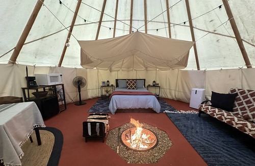 Steelville RV Rental | Unique Teepee Experience on a Secluded 1200-Acre Ranch