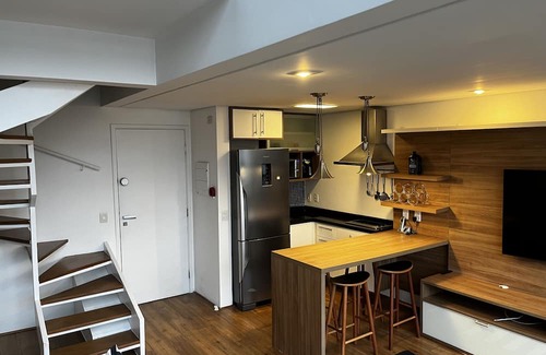 Itaim Bibi Apartment | Spacious Flat Duplex with Pool Near Ibirapuera Park