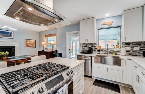 Ashbrook - Clawson Village House | Inviting Poolside Bungalow with Fire Pit and King Suite