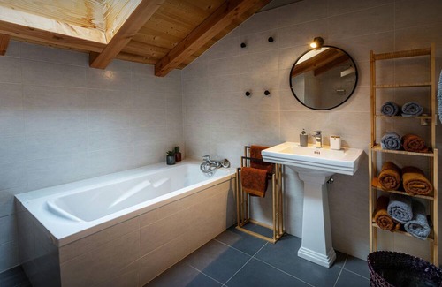 Taninges Ski Chalet | Chalet Buchilles: Family Nature Retreat with Spa Amenities