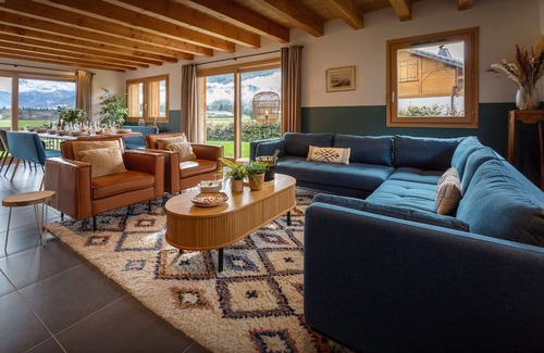 Taninges Ski Chalet | Chalet Buchilles: Family Nature Retreat with Spa Amenities