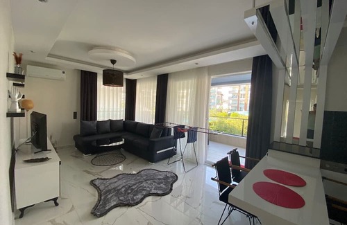 Kestel Apartment | Elegant Kestel Apartment with Pool, Sauna & Ocean View