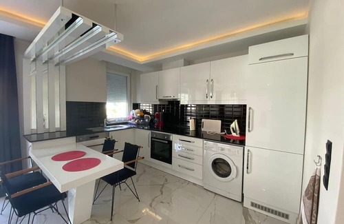 Kestel Apartment | Elegant Kestel Apartment with Pool, Sauna & Ocean View
