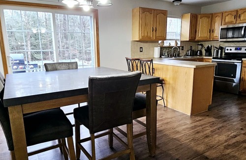 Bushkill House | Tranquil Waterfront Oasis w/Swingset, Firepit & Wi-Fi, Near Trails & Waterfalls