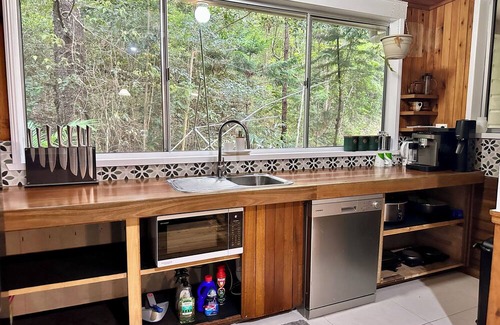 Lamington Cottage | Creekside Rainforest Retreat, perfect for groups seeking a nature getaway.