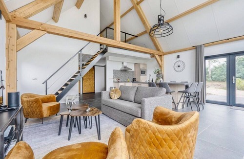 Baarle-Nassau House | Modern lodge stay with pond view