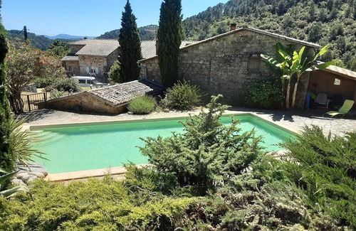 Chambonas House | Charming stone house with shared pool, Chambonas