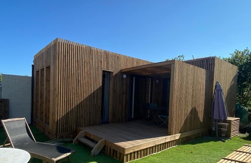 Audenge Apartment | Air-conditioned wooden lodge