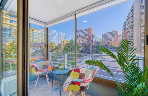 Santiago Apartment | Urban Bloom 3D, Wifi y Estacionamiento