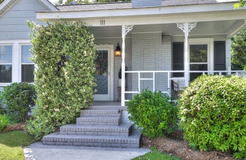 West Columbia House | Charming Vintage Bungalow Near USC & Downtown with Big Fenced In Backyard
