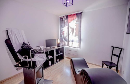 Walbourg Apartment | PRoJET KUROI - Love Room - Swing, Spanking bench, Cage, Cross, Tantra