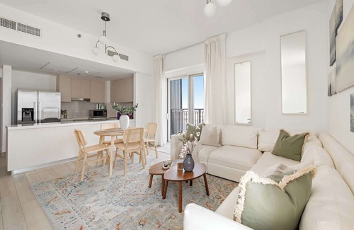 Abu Dhabi Apartment | Silkhaus Canal view 3BDR+Maid | Near Ferrari World
