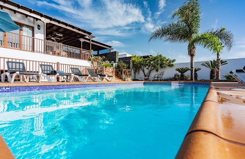 Playa Blanca House | Holiday Home newly renovated with Sea View and heated Swimming Pool