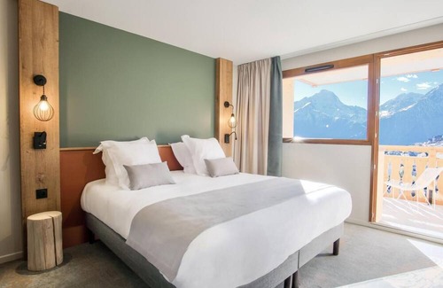 Mont-de-Lans Hotel | Wifi, 10m from ski slopes, swimming pool, sauna, tv, 27m², Les 2 Alpes