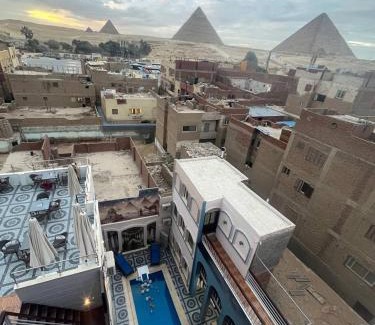 Giza Hotel | Experience Nun Pyramids View with Pool and Breakfast