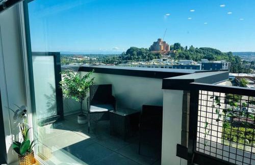 Yesler Terrace Apartment | Inviting 1-Bedroom Retreat with City and Water Views