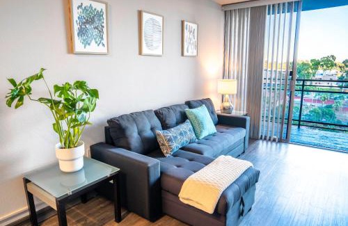 Civic Core Apartment | Downtown Oasis with Pool and Jacuzzi - 4-Star Retreat