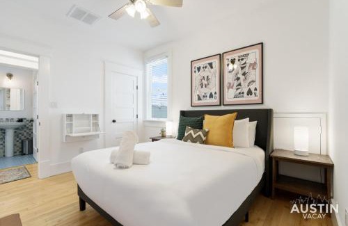 Clarksville House | Stylish ATX Hideaway with Patio, Firepit & Pet Welcome