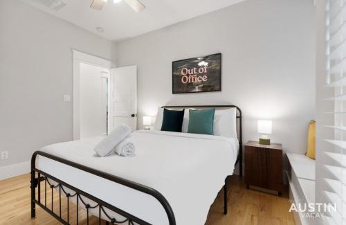 Clarksville House | Stylish ATX Hideaway with Patio, Firepit & Pet Welcome