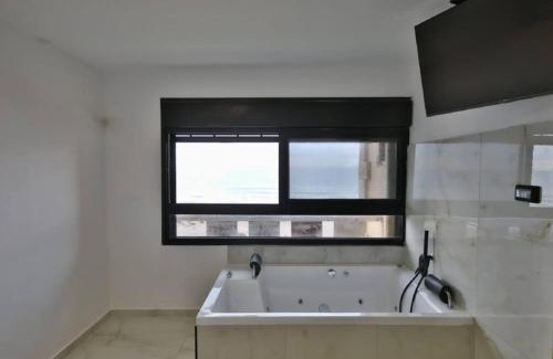 Haifa Apartment | Seaside Ocean Suite with Private Beach Access and Hot Tub