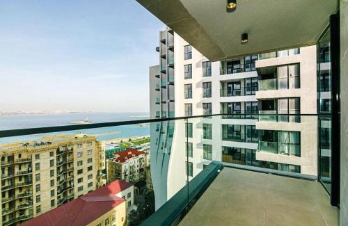 Bayil Apartment | Garden View Retreat at Sabah Residance with Pool & Hot Tub