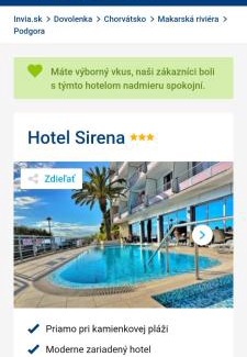 Podgora Hotel | Relax at Hotel Siréna: 4-Star Ocean View Retreat