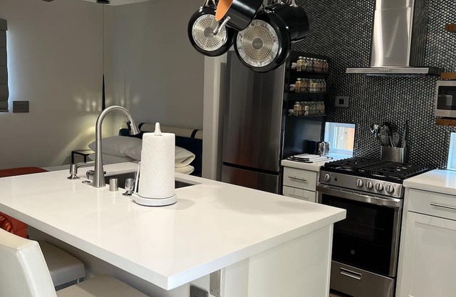 New construction, central location, book for multiple nights, weeks or months!