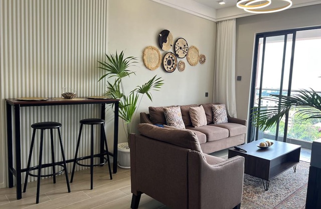Cozy 1-bedroom apartment with fitness room, WiFi in pleasant Nairobi